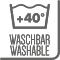 washable at 40°C